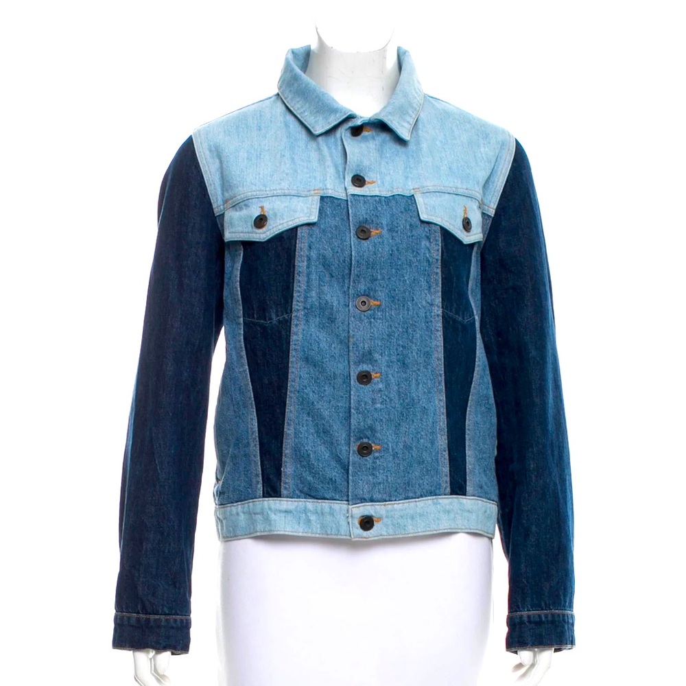 PROENZA SCHOULER COLOR BLOCK DENIM JACKET